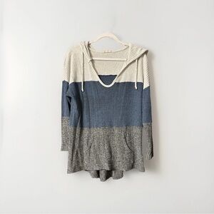 Hummingbird Tri-Tone Hooded Sweater